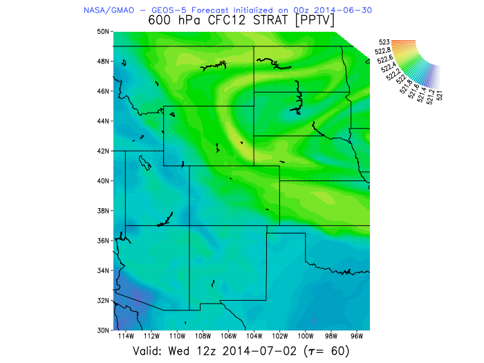 static wx forecast chart