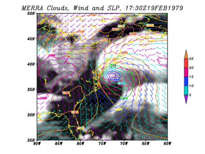 visualization of total precipitable water over U.S. mid-2004